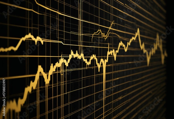 Fototapeta Stock Market Graph