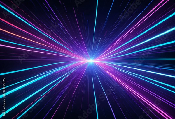 Fototapeta Abstract Light Rays