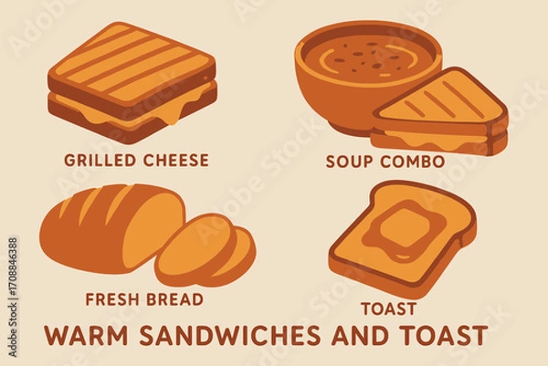 Fototapeta Warm Sandwich Delight_simple_compose_.eps