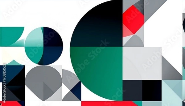 Fototapeta Abstract geometric shapes