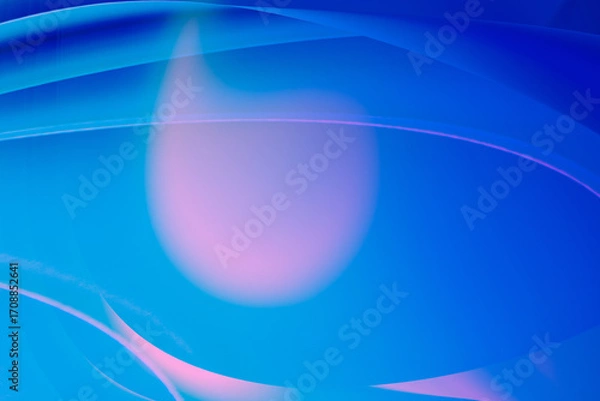 Fototapeta Abstract 3D render illustration of blue pink gradient background