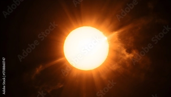 Obraz sun light on the sky