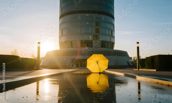 Fototapeta Yellow umbrella