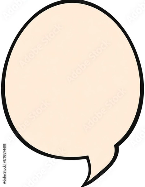 Obraz Empty speech bubble