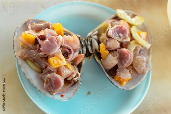 Obraz Clam prepared on the shell 