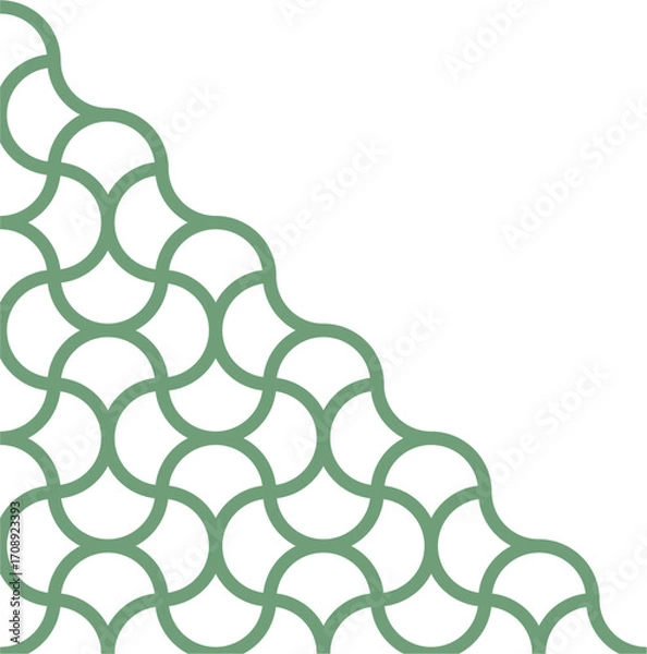 Fototapeta Circular Segment Arrangement for corner decoration