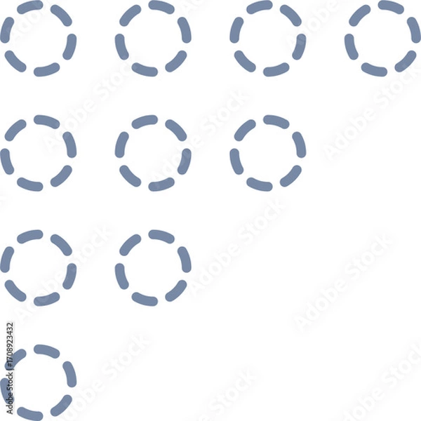 Fototapeta Circular Segment Arrangement for corner decoration