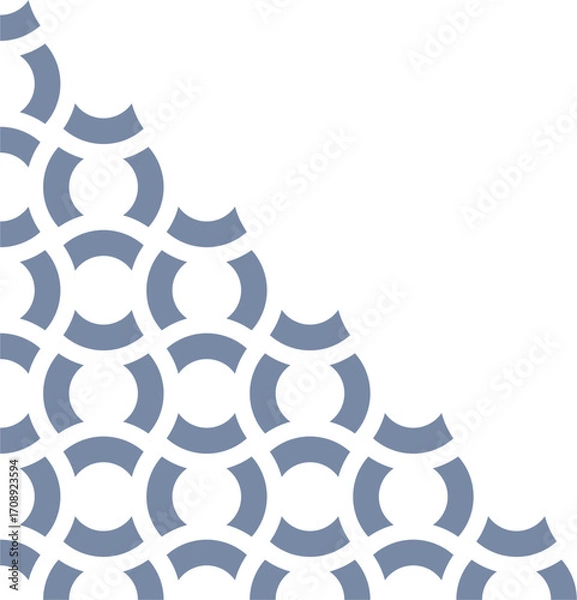 Fototapeta Circular Segment Arrangement for corner decoration