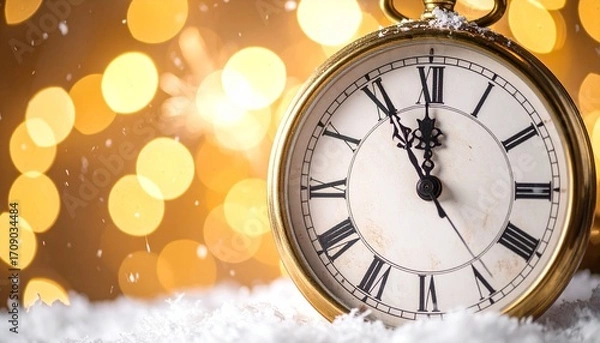 Obraz New Year Eve Clock Showing Countdown Time