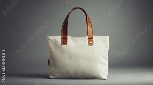 Obraz Cream colored tote bag