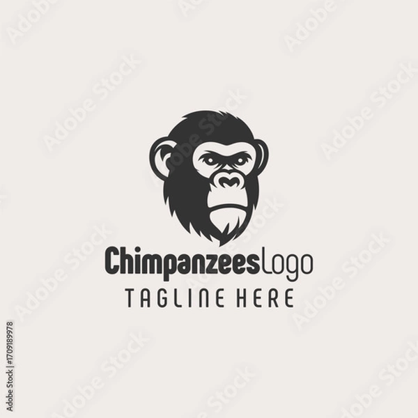 Obraz Professional Chimpanzee Logo Branding Concept
