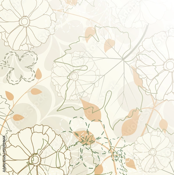 Obraz Vintage Decorative Flourish Backdrop