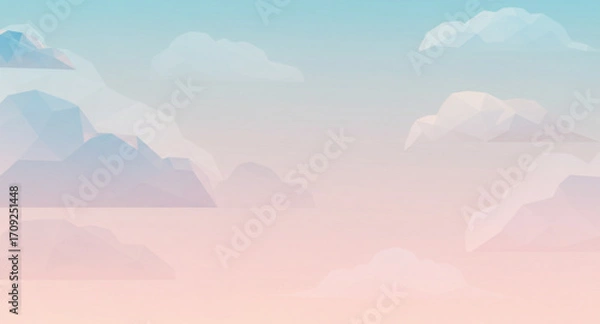 Obraz blue sky with clouds