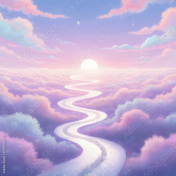 Obraz clouds over the city