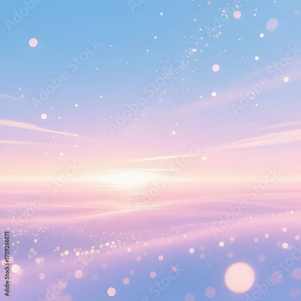 Obraz abstract background with clouds and sun