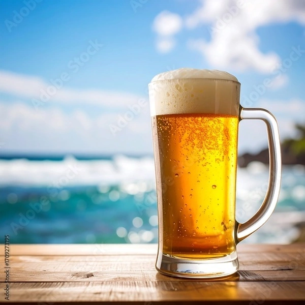 Obraz Refreshing Lager on a Summer's Day