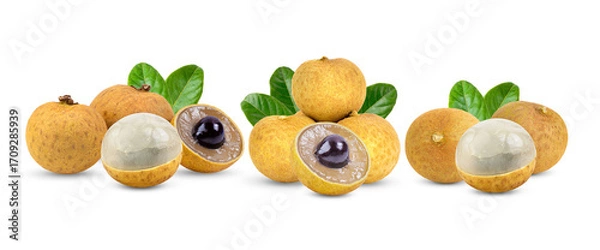 Fototapeta longan isolated on transparent png  (Image from camera)