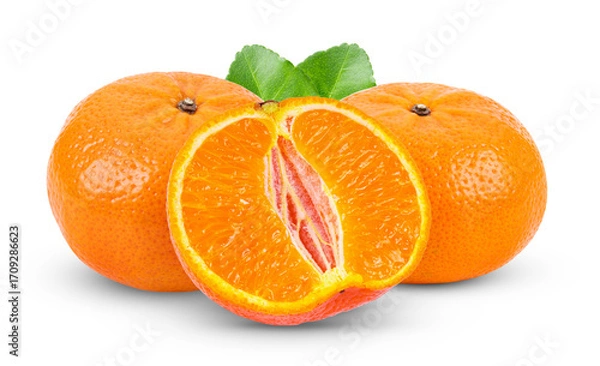 Fototapeta orange fruit isolated on transparent png ( Image from camera)