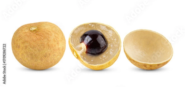 Fototapeta longan isolated  on transparent png  (Image from camera)
