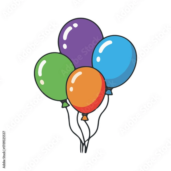 Fototapeta balloon vector illustration design