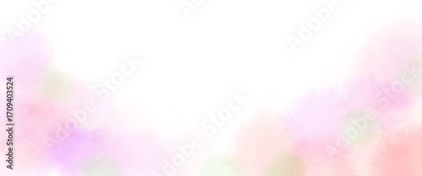 Obraz ピンクの水彩画