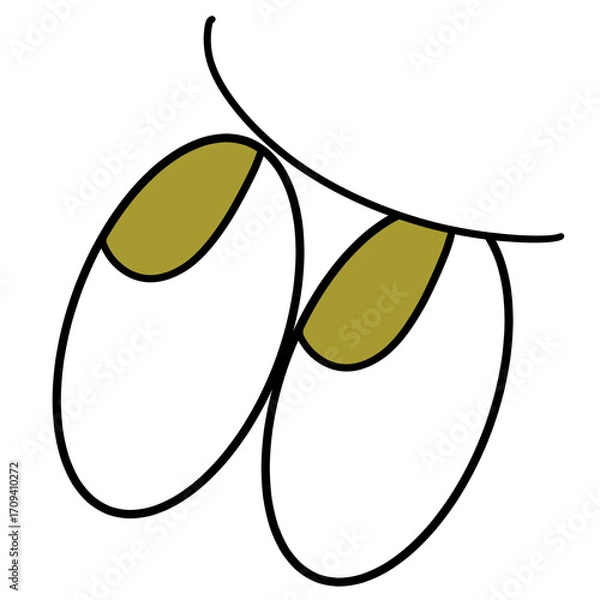 Obraz じろっ（黄色）