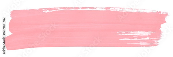 Fototapeta pink watercolor background. Artistic hand paint. Isolated on transparent background.