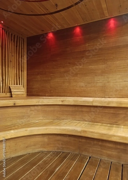 Fototapeta empty sauna in a spa center