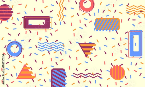 Obraz flat design of abstract geometric background