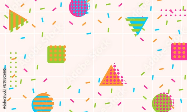 Obraz flat design of abstract geometric background