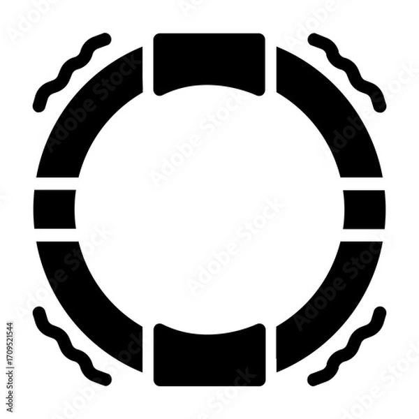 Fototapeta resistance ring Solid icon