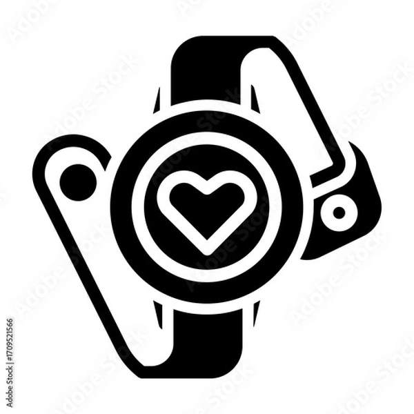 Fototapeta smartwatch Solid icon