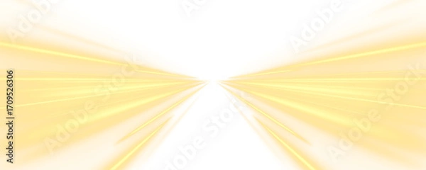 Obraz Vibrant neon light trails swirl dynamically across a light background. The glowing streaks capture the essence of speed and futuristic motion. Perfect for cyberpunk and technology themes. PNG