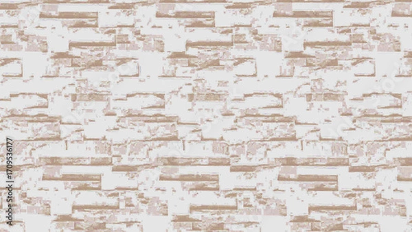 Fototapeta Textured background resembling a rustic stone wall with horizontal layers in soft brown and beige tones, ideal for interior design and architectural concepts