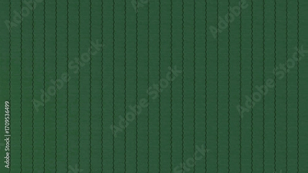 Fototapeta Seamless Dark Green Vertical Ribbed Texture Background - Industrial and Modern Design