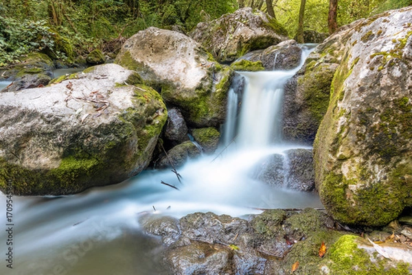 Fototapeta beautiful waterfall with long exposure