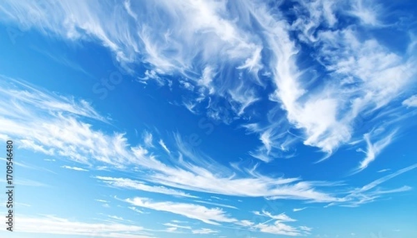 Obraz Cirrus Clouds in a Blue Sky