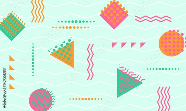 Obraz flat design of abstract geometric background