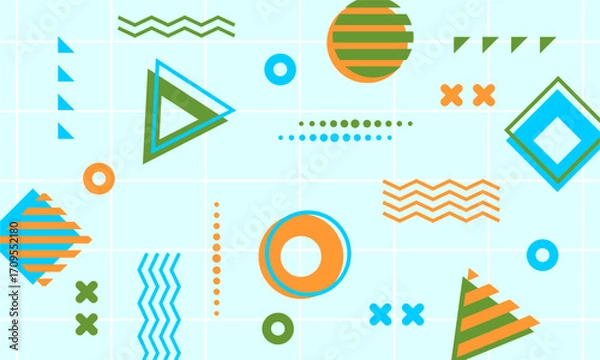 Obraz flat design of abstract geometric background