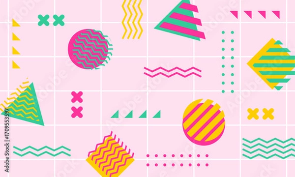 Obraz flat design of abstract geometric background