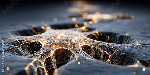 Fototapeta Neural Network Visualization A Detailed Look at Brain Cells and Connections