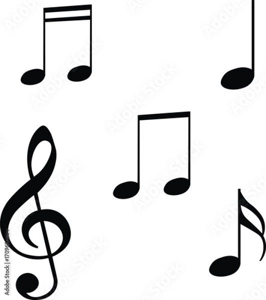 Obraz music notes vector