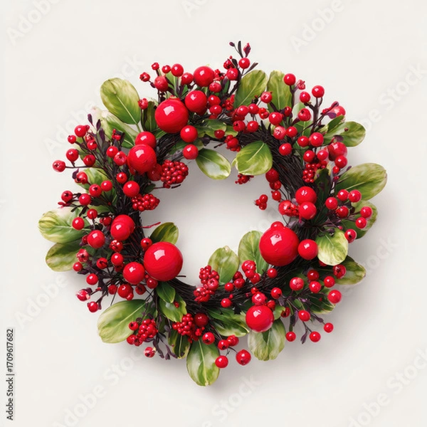Obraz Festive circular wreath