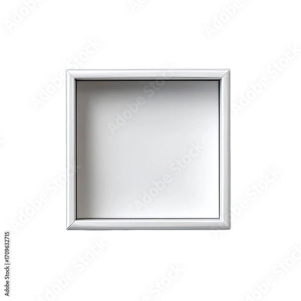 Fototapeta Empty white square box