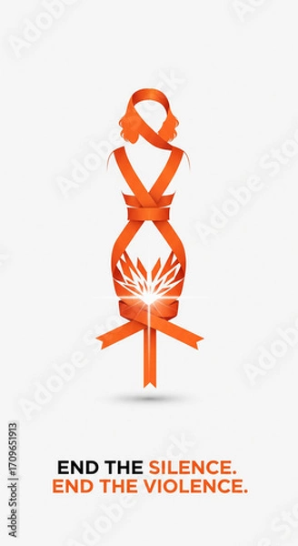 Obraz End Violence Against Women: A Powerful Symbol of Change

