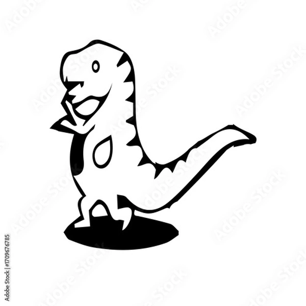 Obraz vector illustration of a dinosaur