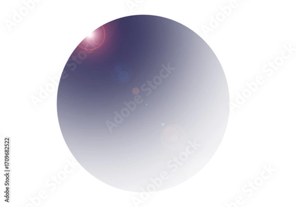 Fototapeta Abstract colourful gradient round effect, global with lens effect png.