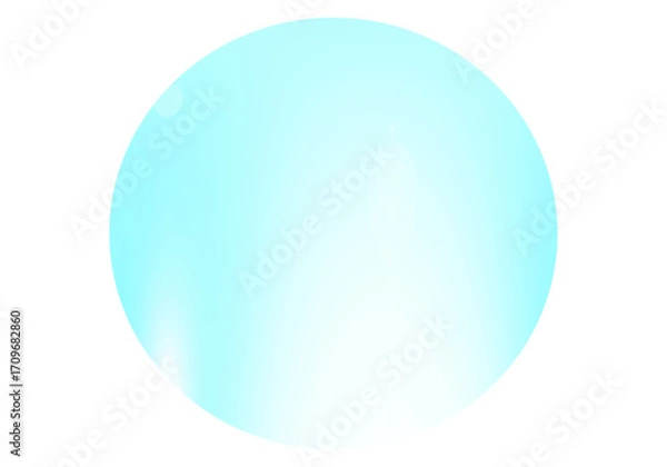 Fototapeta Blue colour gradient round effect, global with lens effect png.