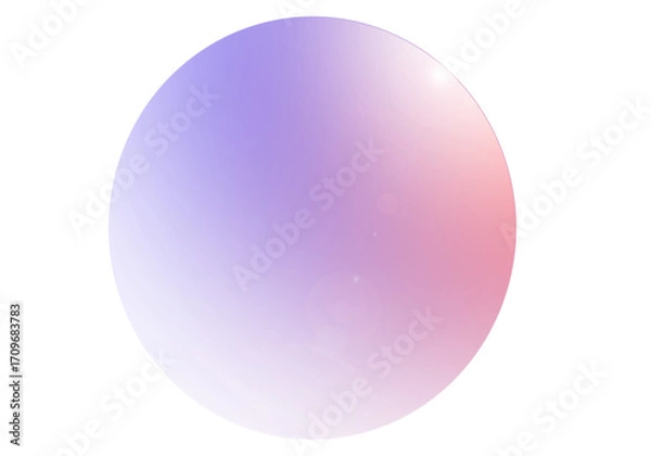Fototapeta Abstract colourful gradient round effect, global with lens effect png.