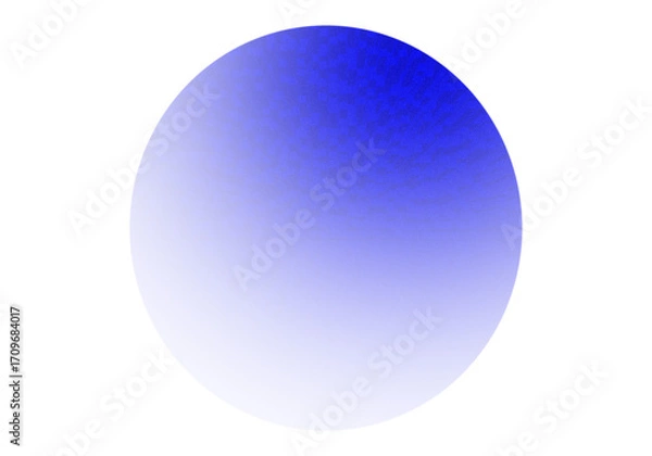 Fototapeta Blue colour gradient round effect, global with lens effect png.